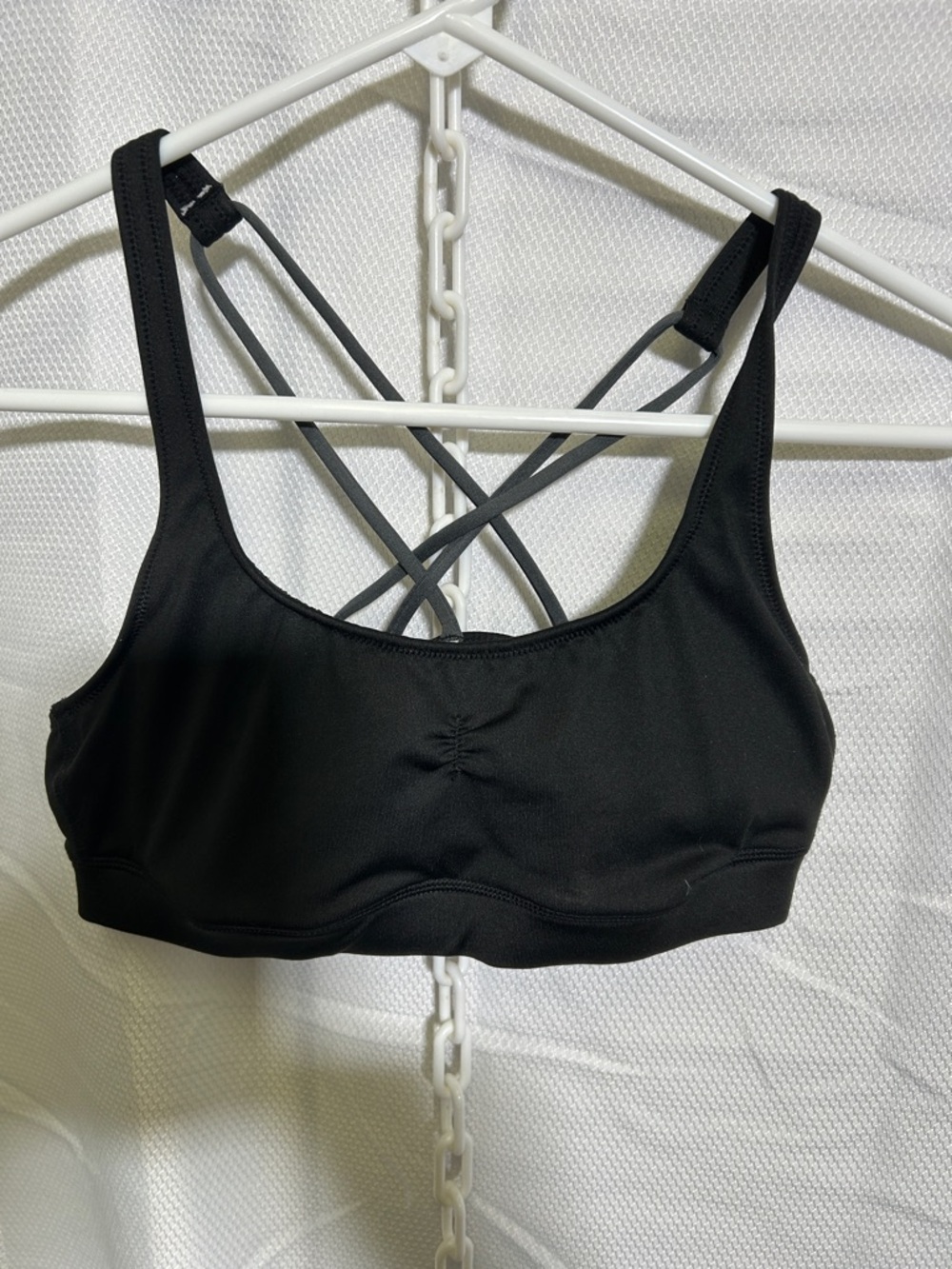 aerie Black Crisscross Back Sports Bra